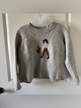Madewell felted wool sweater  with Desert Motif